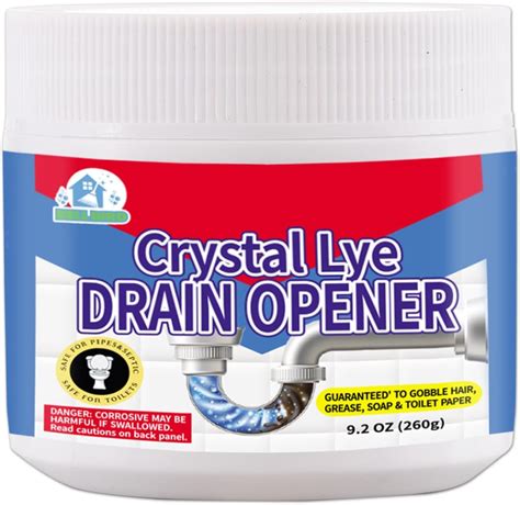 Bell Bird Crystal Lye Drain Opener, Lye Sodium Hydroxide,Unclogs ...