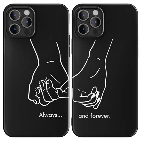 Amazon.com: Cavka Black Matching Phone Case Compatible with - iPhone 12 ...