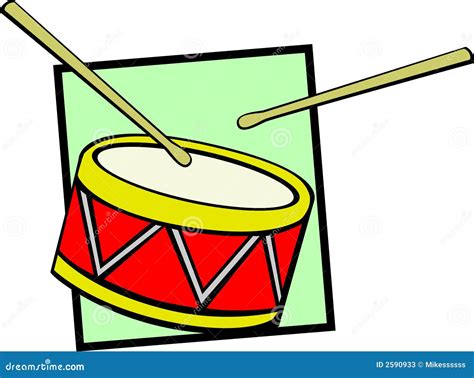 Drum vector illustration stock vector. Illustration of percussive - 2590933