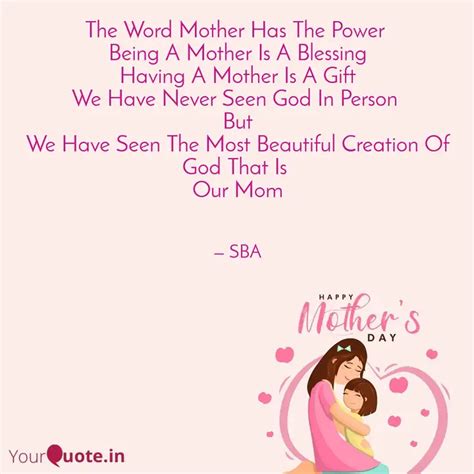 The Word Mother Has The P... | Quotes & Writings by Sneha Amin | YourQuote