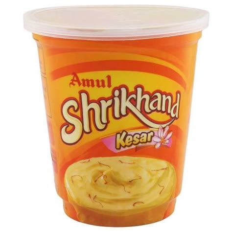 Amul Shrikhand Kesar Tub 500 Gm – Starquik