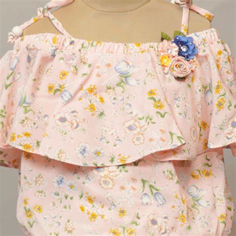 Buy Pink Off Shoulder Layered Midi Dress For Girls – Mumkins