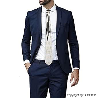 Buy SCOCICI Polyester Tie Sunshine Inscription Over Big Retro Dott for ...