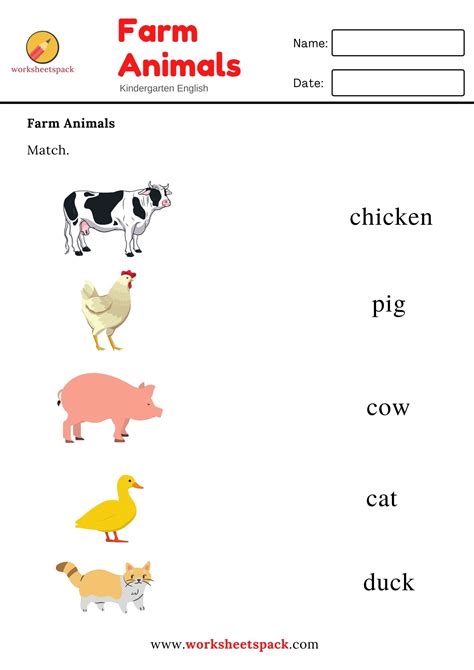 Fun and Educational Farm Animal Worksheets