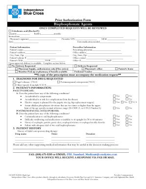 Fillable Online bisphosphonate filler form Fax Email Print - pdfFiller