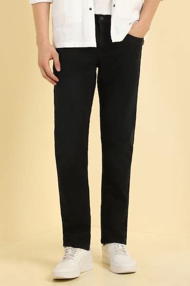 Buy Men Black Slim Fit Dark Wash Jeans Online - 39857531 | Allen Solly