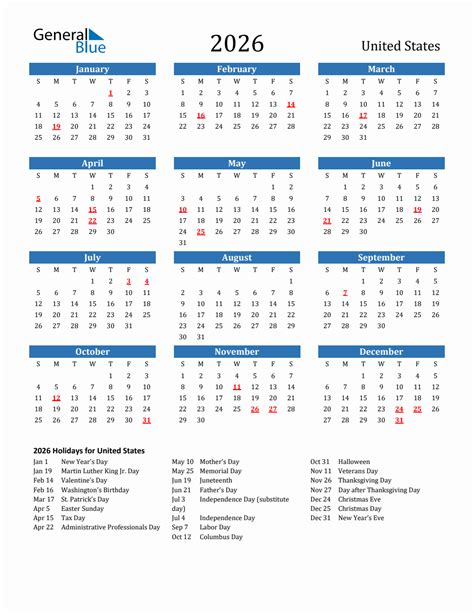 January 2026 Calendar: Presidents' Day 2026: When Are The 2026 Holidays ...