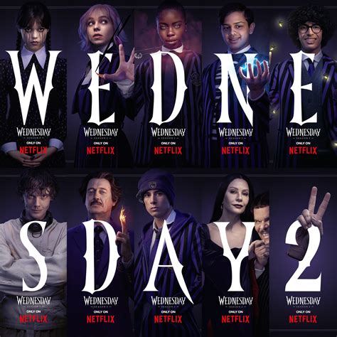 Wednesday Season 2 character posters 🫰🏻🫰🏻🖤 in 2025 | Wednesday movie, Wednesday addams, Wednesday