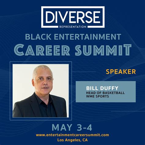 One of the speakers of our upcoming Black Entertainment Career Summit ...