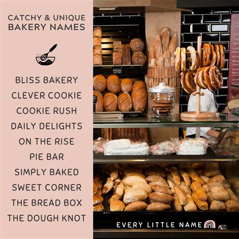 180 Best Bakery Name Ideas (Cute, Creative, and Catchy) - Every Little Name