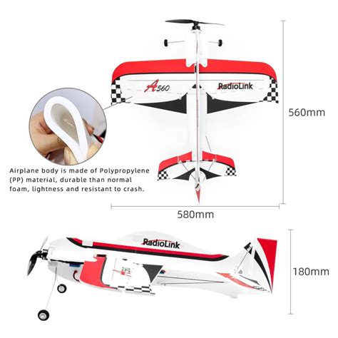 Radiolink A560 PNP RC Airplane with 6 Flight Modes – Robocraze