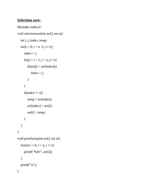 Image result for Selection Sort Using Passes