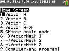 Vector Math (Final Version)(I hope! - ticalc.org