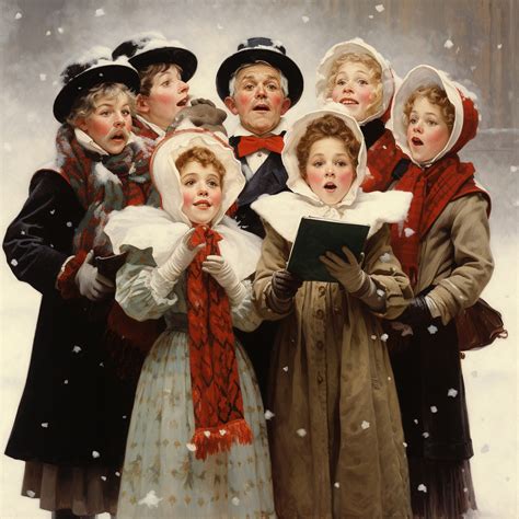Christmas Carolers Free Stock Photo - Public Domain Pictures - drawing of xmas carolers