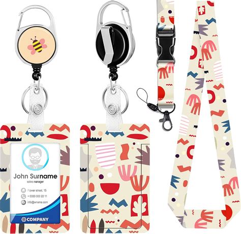 Amazon.com : 3 in 1 Retractable Lanyards for ID Badges, ID Badge Holder ...