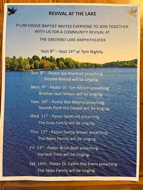 Community Revival at Greenbo, Greenbo Lake State Resort Park, Argillite ...