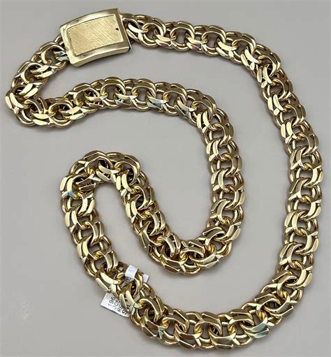 10KT 196 Gms Solid Gold Chino Link Chain – Jewelzz