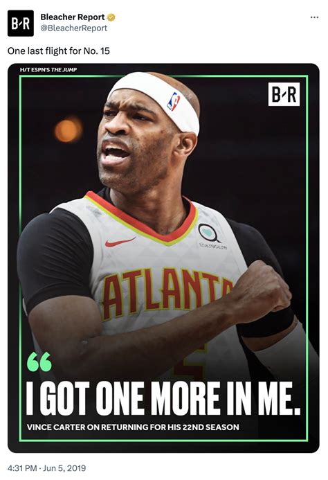 Bleacher Report's Original "I Got One More In Me" Tweet | Know Your Meme