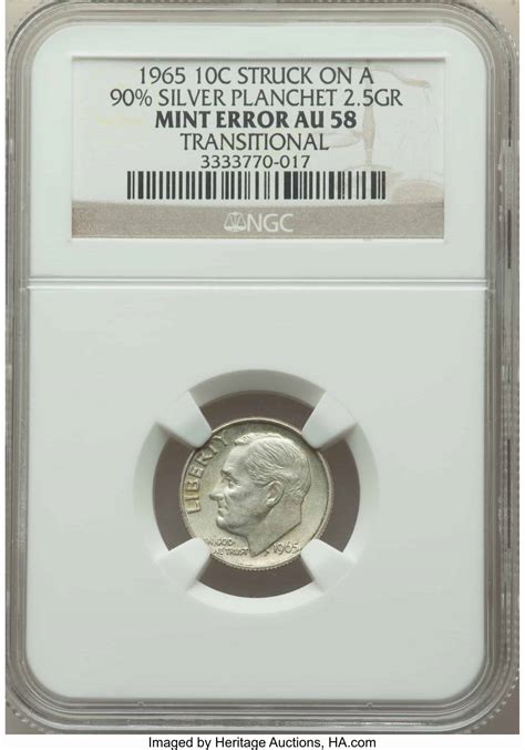 1965 Dime Error List & Value