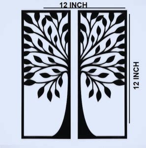 Giriraj Art MDF Wooden Tree Wall Hanger-Decorative Wall Art for Living ...