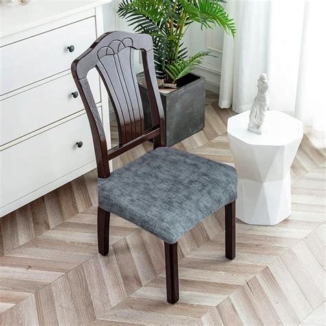 AMAZE ATTIRES Dining Chair Seat Cover Set of 6 Seater pcs are Easily ...