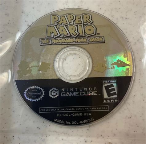 Paper Mario Thousand Year Door | Item only | Gamecube