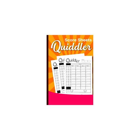 Quiddler Score Sheets: Quiddler Blank Score Sheet | Ubuy India