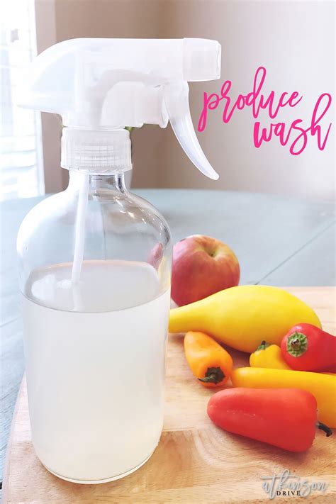 Homemade Produce Wash With Only 3 Ingredients! | Atkinson Drive | Fruit ...