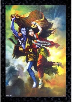 Darsh Craft Lord Shiva Parvati Religious Frame Price in India - Buy ...