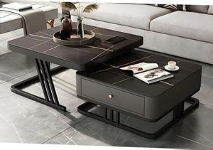 AlKhair Set of 2 Nesting Stacking Tea Tables Luxury Sofa Center Table ...