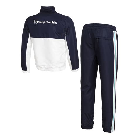 Buy Sergio Tacchini Zelma Tracksuit Men Dark Blue, White online ...