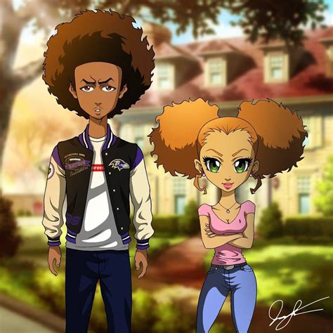 Boondocks characters all grown up, HUEY & JAZMINE! Doing Riley and ...