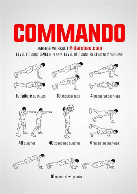 Commando Workout | Bodyweight workout, Special forces workout, Military ...