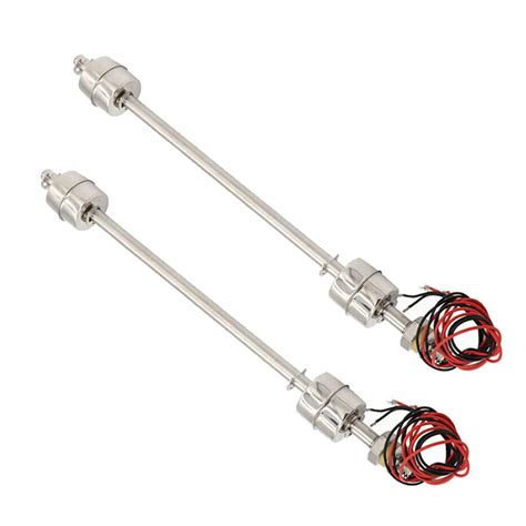 2Pcs Liquid Water Level Sensor Stainless Steel Double Ball Float Switch ...