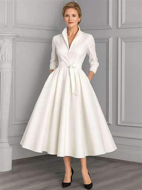A-Line Ankle Length Party Dress Cocktail Dress Wedding Guest Dress ...
