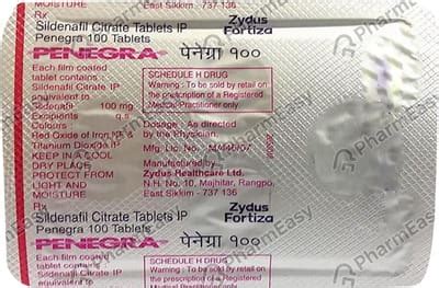 Penegra 100 Tablet: Uses, Side-effects, Price, Dosage & More Info ...