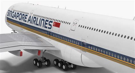 3D model Airbus A380 1000 Singapore Airlines | 3D Molier International