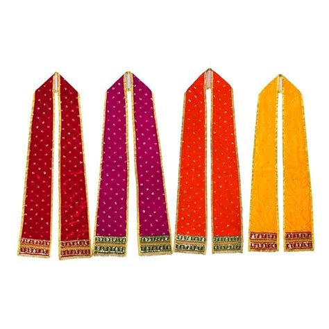 VEDIC VAANI Uparna/Khes for Ganpati Shringar/Chunari/Patka for Ganesha ...