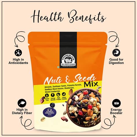Wonderland Foods 100g Nuts & Seeds Mix Pouch