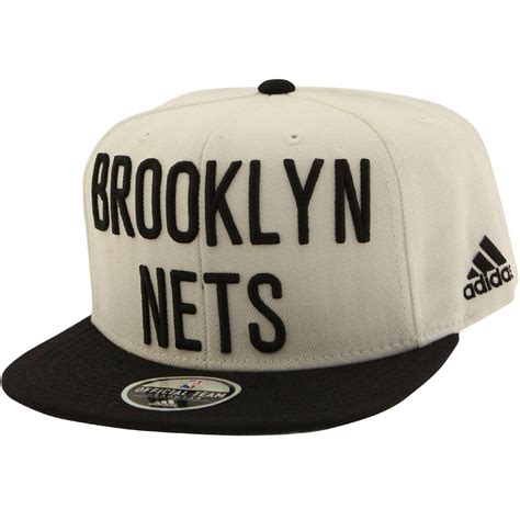 Adidas NBA Brooklyn Nets On Court Snapback Cap white black