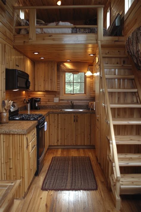 Image result for Small Cabin Kitchen