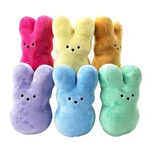 Buy JAZZY PEARLS® 6Pcs Easter Bunny Plush Toys Rabbits Plush Dolls for ...