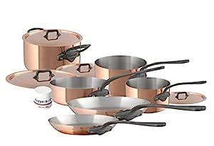 Buy Mauviel M'Heritage M150C2 6450.06-10 Piece Copper Cookware Set Cast ...