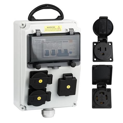 Electrical Outlet Box, Breaker Electrical Box, with IP44 NEMA L14-30 ...