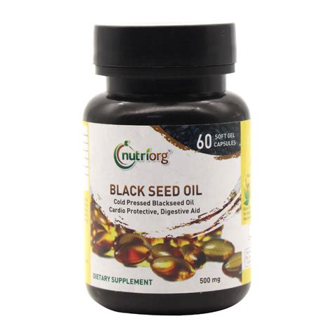 Buy Nutriorg Blackseed Oil Soft Gel - 60 Capsule Online at Best Price in...