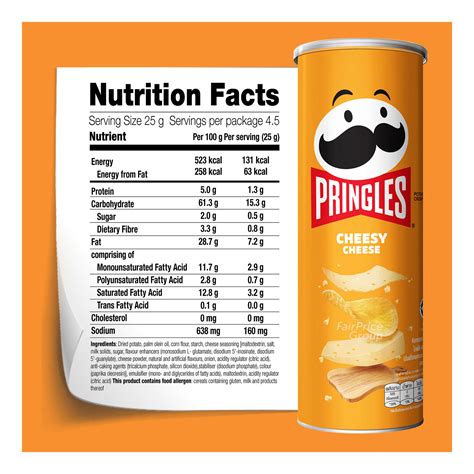 Pringles Nutrition Facts