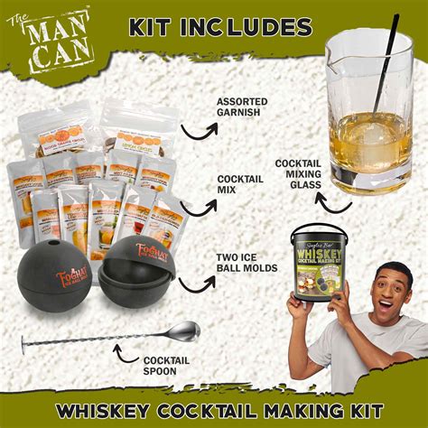 Man Can - Whiskey Cocktail Making Kit