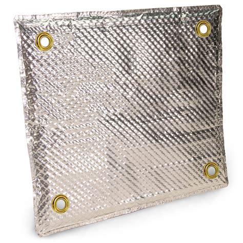 Stainless Steel Heat Shield Pad - 12" x 12" - Design Engineering, Inc