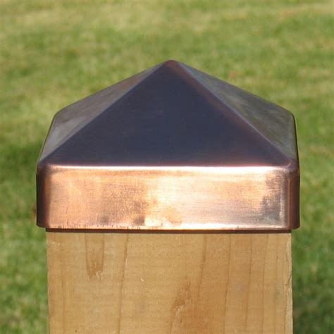 Copper Fence Post Caps - Metal Deck Post Tops | Post Cap Depot