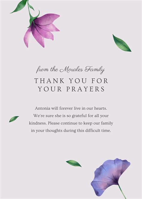 Sympathy Thank You Note Examples 10+ Heartfelt Thank You Notes After